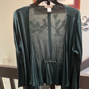 Neiman Marcus Forest Green Cardigan#290